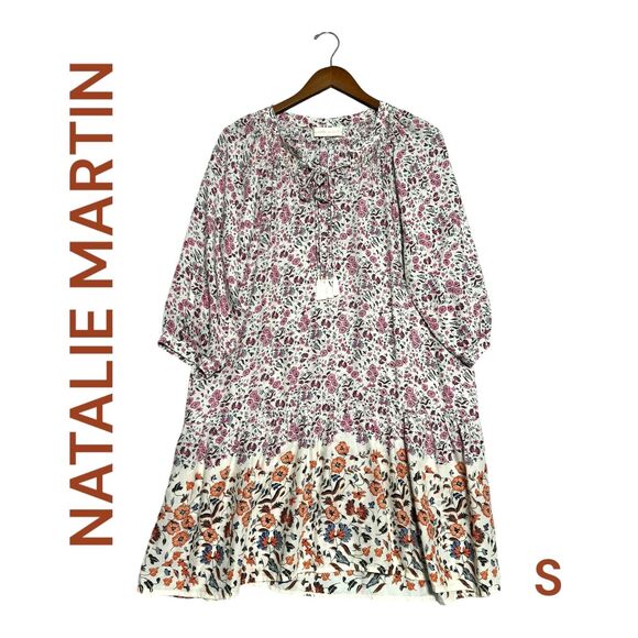Natalie Martin Floral Maxi Dress - Pink and Orange - Picture 1 of 16